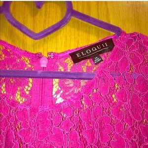 Eloquii Plus Size 24 Hot Pink Party Dress NWOT